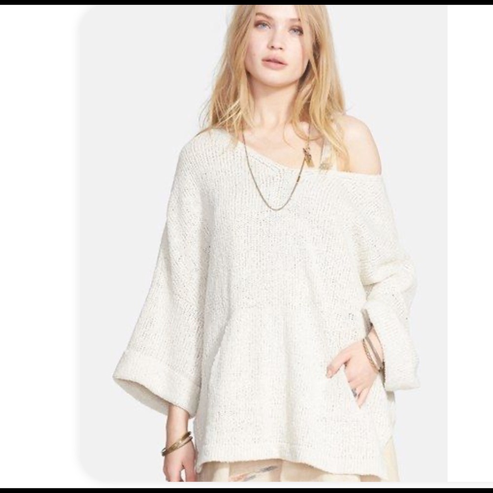 Free People You Found Me Oversized Sweater Small